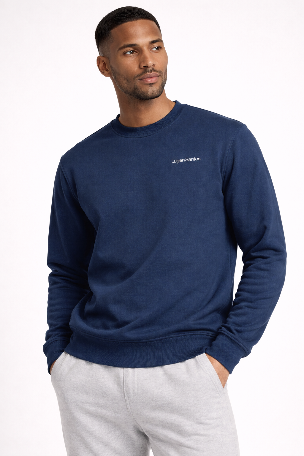 [Signature] Crewneck Pullover - Navy Blue