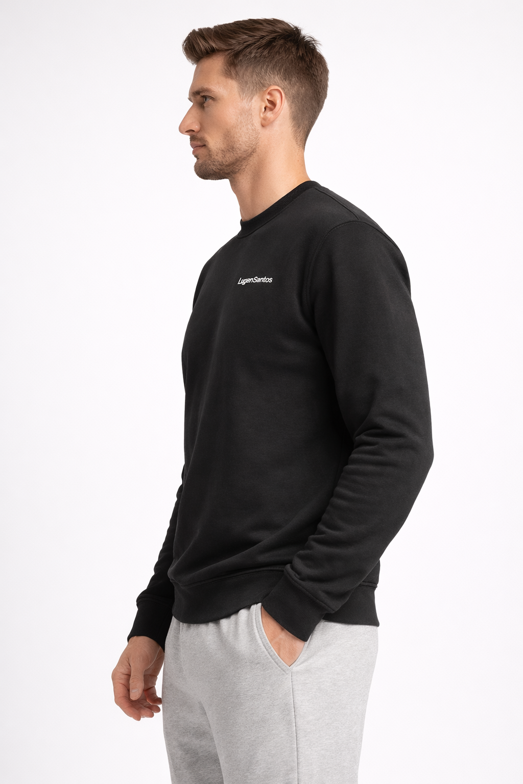 [Signature] Crewneck Pullover - Vintage Black