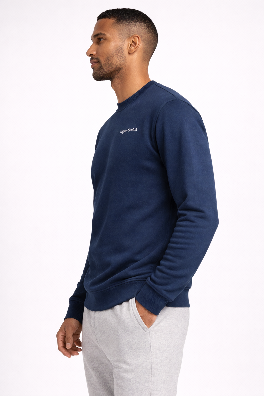 [Signature] Crewneck Pullover - Navy Blue