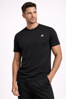 [Signature] Crewneck T-shirt - Black