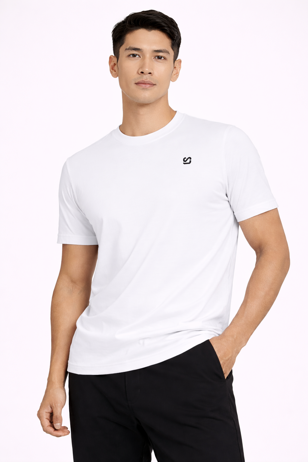 [Signature] Crewneck T-shirt - White