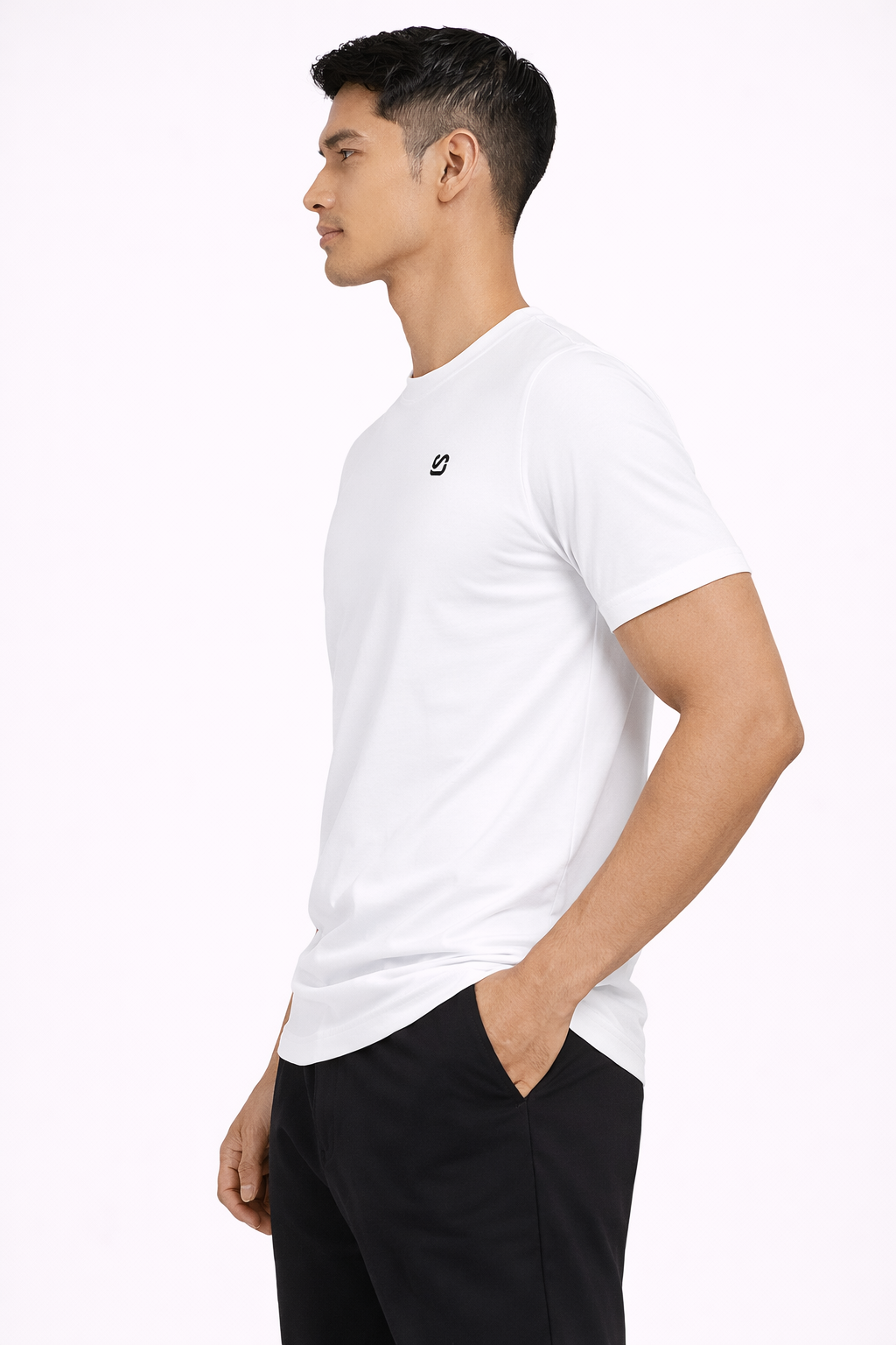 [Signature] Crewneck T-shirt - White